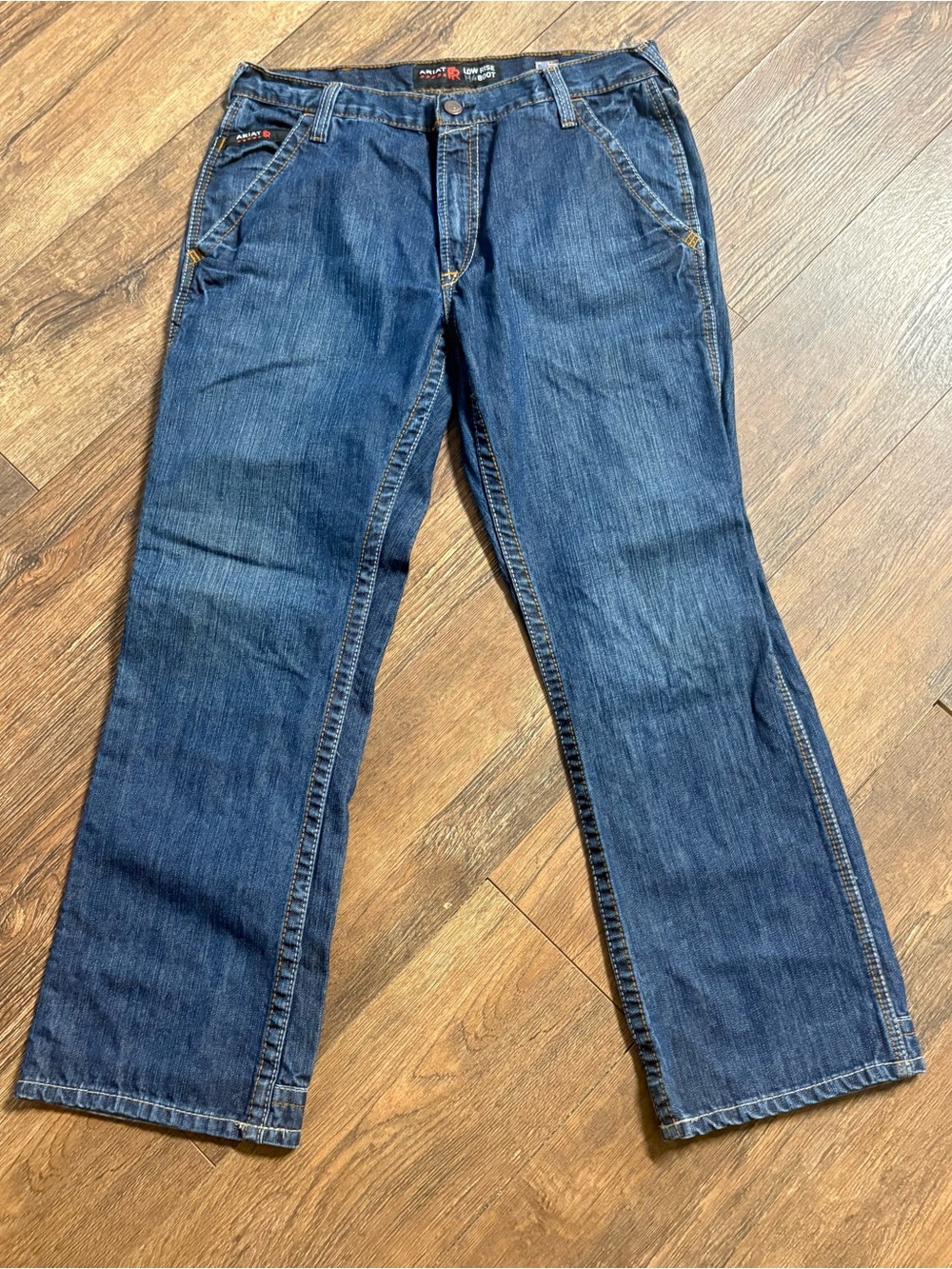 Ariat MR FR workhorse low rise boot cut jeans - Picture 3 of 7